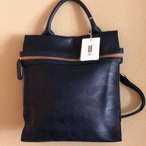 Orla Kiely Leather Laurel Backpack